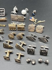 45+ Lot Vintage Cufflinks Tie Bars Tac MORE Swank Hickok Shields Sarah Coventry+