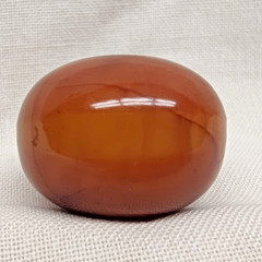 Antique Butterscotch Amber Swirl Bakelite Bead Single 37 Grams 40mm Prayer ???
