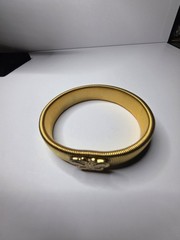 Vintage Gold Tone Stretch Bangle Bracelet with Butterfly, Midcentury, Adorable