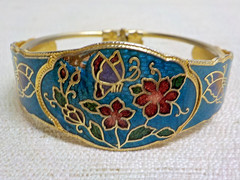 Cloisonne Enamel Bangle/Clamper Unisex Adult Bracelet