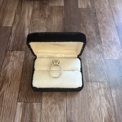 Vintage Emerald Cut Canary Yellow Gemstone Cocktail Ring Split Shank Band