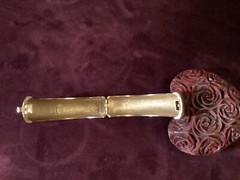 VINTAGE LAVIN PARIS GOLD ART DECCO BANGLE BRACELET. STUNNINGLY CHIC.