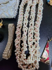 Vintage jewelry set of 21 in vintage purse