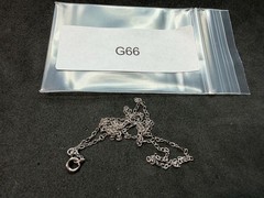 0.73g Vintage Sterling Silver 925 Oval Link Chain Necklace 18 in M
