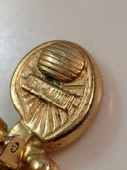 Vintage Ben Amun Gold-Tone Statement Clip-On Earrings