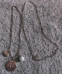 Vintage It’s About The Journey Not The Destination Charm Necklace ~ 22″