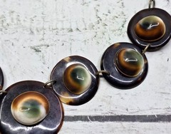 Vintage Operculum Shell Necklace – Shiva Eye / Cat’s Eye Shell Jewelry