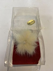 Vintage Mink Flower Brooch Echt Nerz Original Box #N