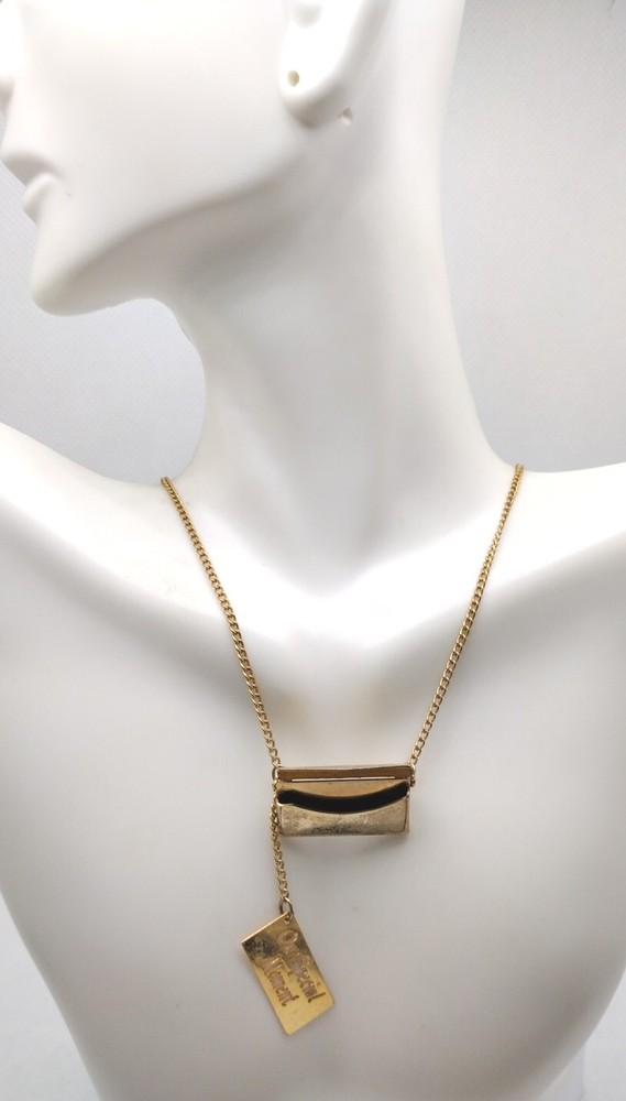 Paradise Signed Our Special Moment Secret Gold Toned Necklace Jewelry Gift Lot