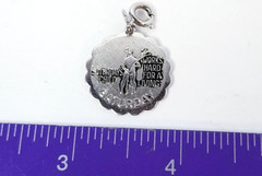 Vintage 1976 Sarah Coventry Everyday Child Saturday Silvertone 1″ Charm