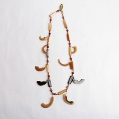 Vintage Buffalo Horn Necklace with Tag