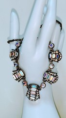 Hollycraft Crystal Aurora Borealis Rhinestone Necklace