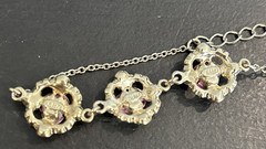 Lot Rose Pins Necklaces Liz Claiborne EBJ V Evers NRT 1 Sterling Marcasite 925