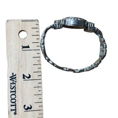 Vintage Geneva Silver Tone Bracelet Watch | Ornate Filigree Band | Victorian