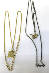 Vintage LOT of 7 Necklaces / Assorted Sizes & Colors horse black bead column