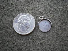 “I Love You” Spinner Vintage Sterling Silver Bracelet Charm Pendant 1.1g