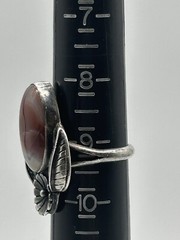 Unique Vintage Botswana Agate Sterling Ring
