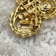 Brooch Lot of 5 Sparkly Pins Vintage to Now Mixed Styles