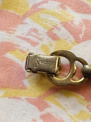 Signed Vintage Sperry Chunky Link Bracelet Golden Glam 1970’s 1980’s Retro Heart