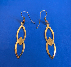 Vintage 1980 Double Marquise Shape Earrings NOS