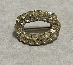 Vintage Brooch American Jewelry Co. Signed Art Deco Pot Metal