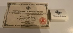 Camrose & Kross Jacqueline Kennedy Light Blue And Crystal Square Gold Bracelet