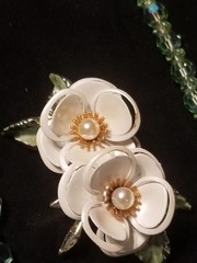 Vendome Jewelry Set, 2 Necklaces, Australian Crystal, Earrings, Bracelet, Green