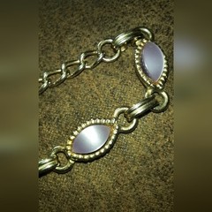 purple spun glass choker necklace hook clasp short length