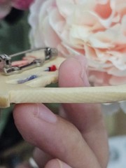 [COLLECTOR] Hand Carved & Hand Painted Skiing Rabbit Pin Brooch – NOT MOLDED