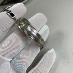 Estate Oneida Silversmith Spoon Bracelet Unique Homemade Silverplate Jewelry