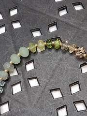 18 Inch Green AV Max Beaded Necklace