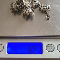 VINTAGE STERLING SILVER UNIQUE HEARTS LINKS BRACELET 6.25IN LONG 925