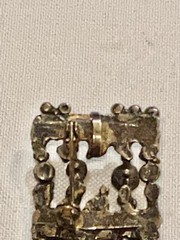 Vintage Mcm Brutalist Sterling Silver Brooch Pin Pendant w Pearls Studio Work