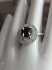 Vintage Silver Modernist Ring 7.5 Freeform Art Sculptural Irregular Handmade