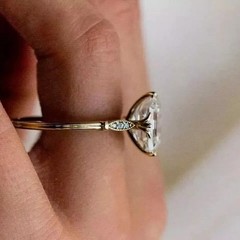 4.00Ct Art Deco Style Lab Created Diamond Anniversary 14K White Gold Finish Ring
