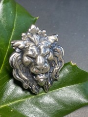 Vintage Cocktail Ring Lion Head Estate Jewelry HUGE Size 5.25 Estate Jewelry