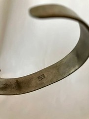 Vintage Mexico Alpaca Engraved Bangle Jewelry Not specified