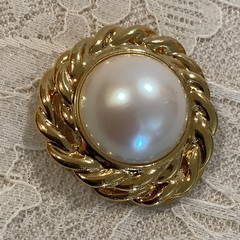 sold Individually – Vintage ornate scarf clips Celluloid metal – Details Below!