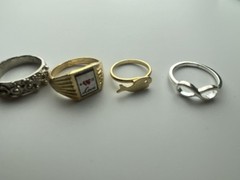 Vintage Lot of 5 Rings To add To Any Collection