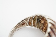 Vintage Sterling Silver 925 Ring Size 6.75 Textured K7
