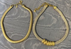Lot Of 2 Vintage Necklaces Monet liz Claiborne Centipede Style Statement