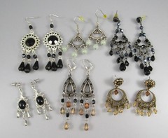Retro Varying Dangling Chandlier Styles LOT of 6 Post Pierced Earrings 194R