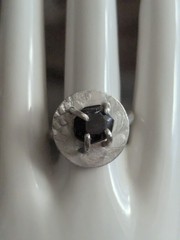 Vintage Silver Modernist Ring 7.5 Freeform Art Sculptural Irregular Handmade