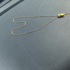 Vintage Gold Tone Bolo, Lariat Zipper, Choker Style Necklace