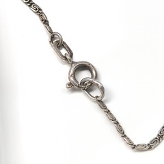 Vintage Klotz 935 Silver Spinel Marcasite Floral Pendant Necklace TEKA Germany