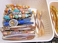 Mixed Lot ALL Bracelets Vintage/Modern Bangles Gemstone Wrap Signed Rhinestones