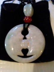 Faux Jade Necklace