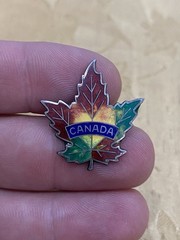 Vintage Sterling Silver 925 Tested Estate Acquired Maple Leaf Brooch Pin