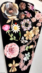 Vintage High End Flower Brooch Earring Jewelry Lot wSets Hollycraft Weiss Emmons