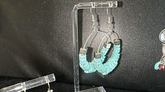 Lot Of 4 Pairs Southwestern-style Vintage Dangle Pierced Earrings Estate Jewelry